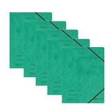 thumbnail of Herlitz Eckspanner A4, 355 g/qm, 5er Pack (Grün)