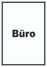 thumbnail of Büro Schild mit Text Office Bureau hochkant A6 (105x148mm)