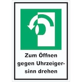 thumbnail of Zum Öffnen gegen Uhrzeigersinn drehen Aufkleber A3 (297x420mm)