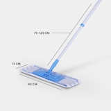 thumbnail of Bodenwischer Set inkl 4 Ersatzbezüge - Wischmopp mit Fußklick 360 Grad Gelenk für alle Ecken - Komfort Bodenreiniger Flachmopp Wischmopp