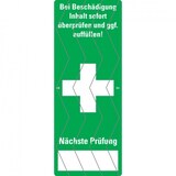 thumbnail of Sicherheitssiegel Erste Hilfe, Haftpapier ablösbar, 25x65mm, 9/Bogen