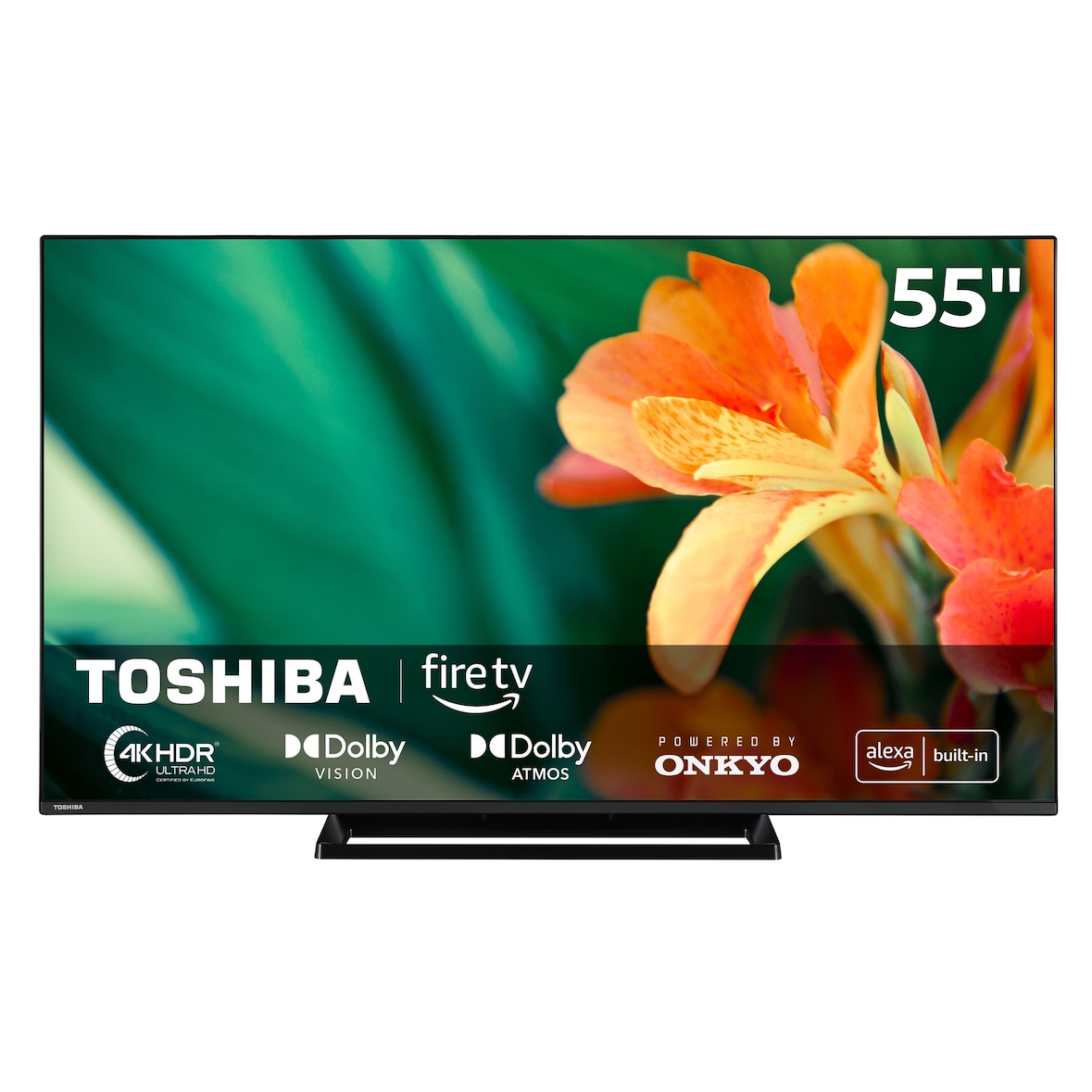 Toshiba 55UF3F63DAR Fernseher 55 Zoll Smart TV, Fire TV, 4K UHD, Dolby Vision HDR & Dolby Atmos, Sound by Onkyo