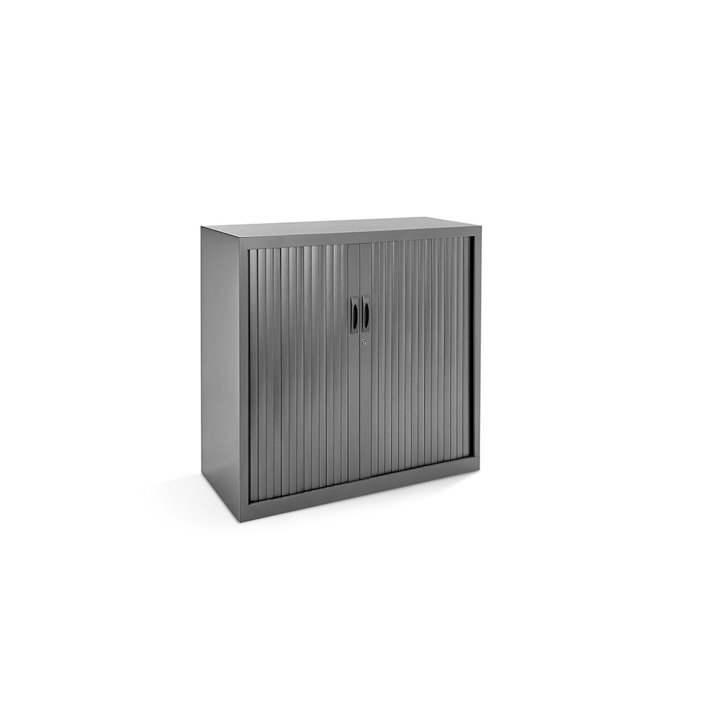 Rocada armario metálico persiana 102x105x45 ral 7015 incluye 2 baldas color antracita medida 102x105x45cm (largo x alto x prof)