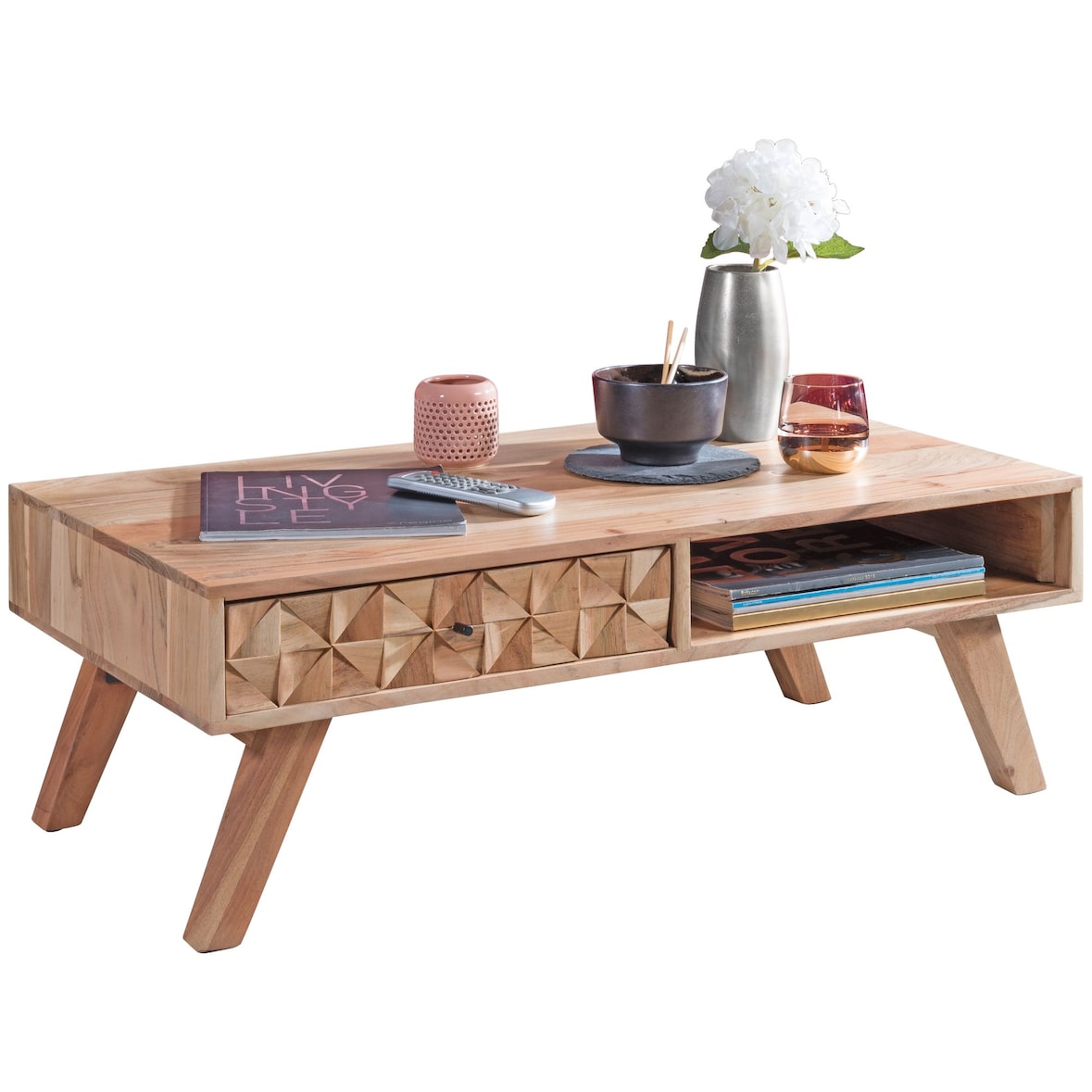 FineBuy Couchtisch FB50987 Wohnzimmertisch Holztisch Sofatisch Tisch Wohnzimmer
