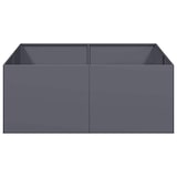 thumbnail of vidaXL Plantenbak 100x100x40 cm staal antracietkleurig