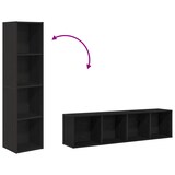 thumbnail of vidaXL Bücherregal/TV-Schrank Schwarz Eiche 36x30x143 cm