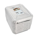 thumbnail of 6 X 50 Menüschalen + Deckel, Alu 2-geteilt 830 ml 3 cm x 17,7 cm x 22,5 cm