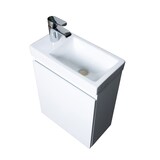 thumbnail of Meuble lave-mains LISA blanc + miroir ovale