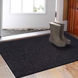 thumbnail of Türvorleger 100% Kokosmatte 60x40 - 100x80 cm rutschfest Fußabtreter Schmutzfangmatte Latex SCHWARZ : 40 x 60 cm