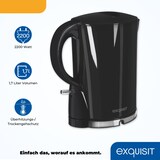 thumbnail of Exquisit Wasserkocher WK 3102 swi | 2200 Watt | 1,7 Liter Volumen | Wasserstandsanzeige | Überhitzungsschutz | Trockenlaufschutz