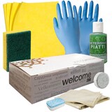 thumbnail of kit di benvenuto ospiti Deluxe KRES002D da 7 pezzi per residence, case vacanze, appartamenti e campeggi (10 kit)