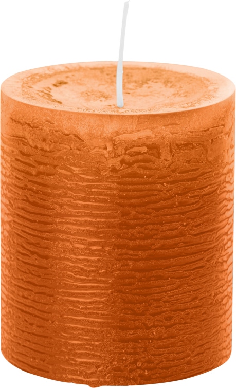 Dukat Rustic Kerzen, durchgefärbte Stumpenkerzen inkl. ASF 120 x 58 mm
