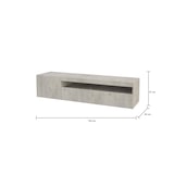 thumbnail of Dmora Mobile porta TV Roberto, Credenza bassa da soggiorno a 2 ante, Base porta TV, 100% Made in Italy, cm 150x40h37, Cemento