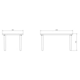 thumbnail of garbar OLOT Mesa Rectangular Interior, Exterior 140x90 Branco