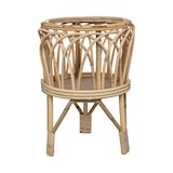 thumbnail of Atmosphera - "Carmen" beige plantenbak op een D27xH39 rotan standaard