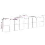 thumbnail of vidaXL Hochbeet Verzinkter Stahl 332x40x68 cm Anthrazit