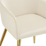 thumbnail of tectake Armlehnstuhl Avane, Samtoptik, gepolstert - 6er Set beige