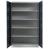 thumbnail of PROREGAL Stahlschrank BEE mit 8 verzinkten Fachböden | HxBxT 195x120x60cm | Grau-Anthrazit | Werkstattschrank Werkzeugschrank Aktenschrank