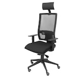 thumbnail of Horna Silla  y  Respaldo alto de malla transpirable con cabecero y asiento tapizado en tejido BALI color negro (CON CABECERO INCLUIDO)