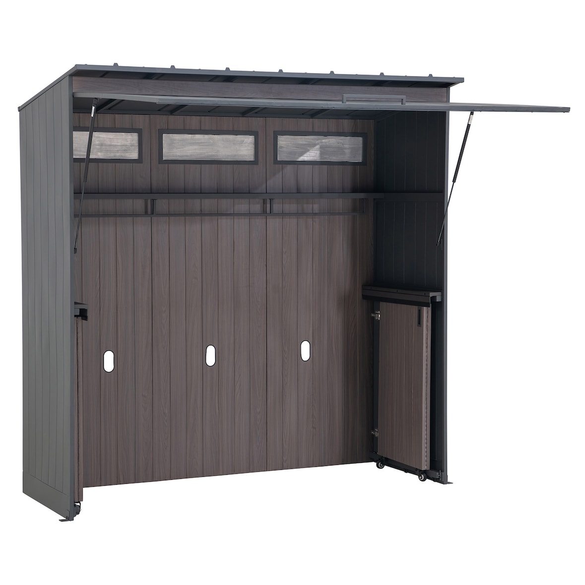 Gartenhaus MAMBO für Outdoor Küche - 94cm x 220cm, anthrazit