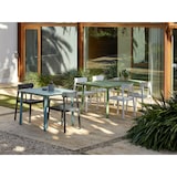 thumbnail of garbar NOA Mesa Quadrada Reciclada Interior, Exterior 90x90 Pé Marrom Terra - Tampo Marrom Terra