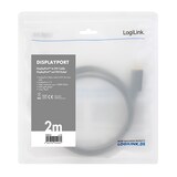 thumbnail of LogiLink DisplayPort auf DVI Kabel, schwarz, 2m  1 Stück
