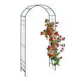 thumbnail of Relaxdays Rosenbogen, Metall, Torbogen Garten, HxBxT: 224 x 110 x 41 cm, stabiler Rankbogen für Kletterpflanzen, grün