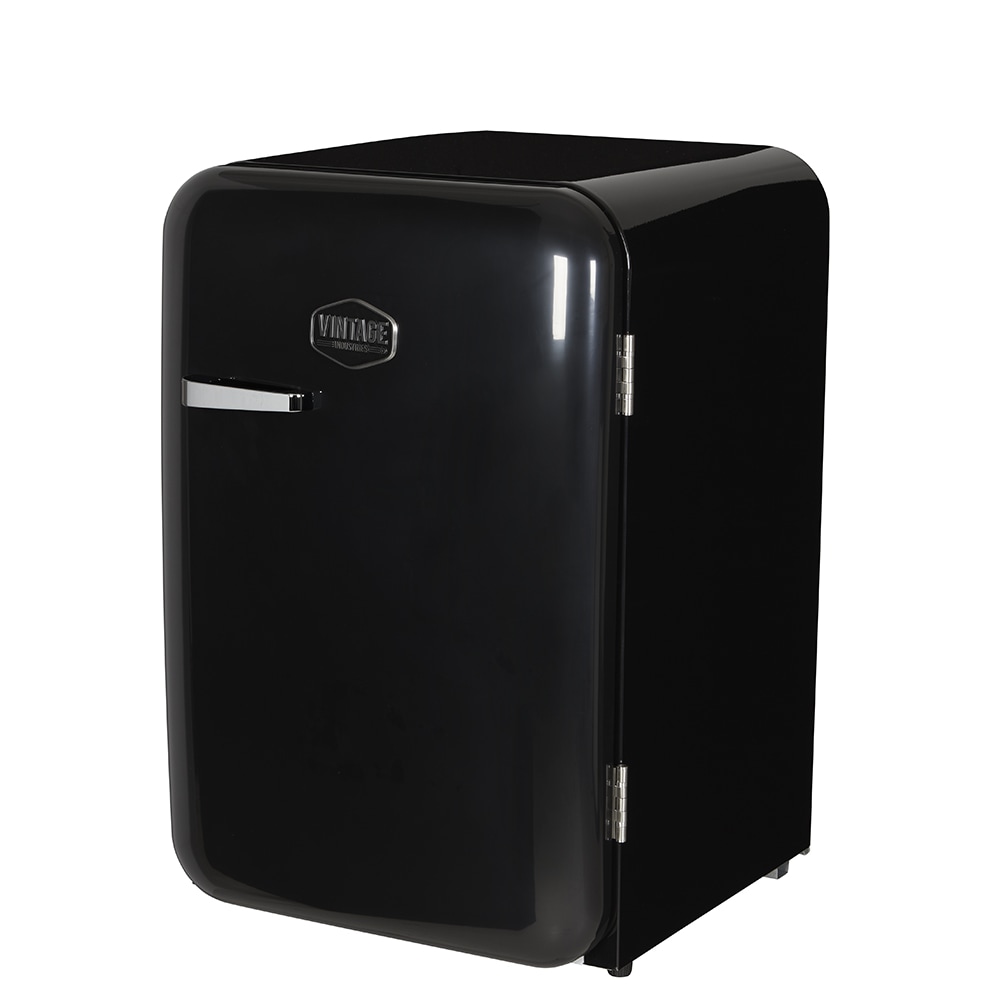 Vintage Industries Retro Kühlschrank Kingston in Schwarz / 115l - VIRC160