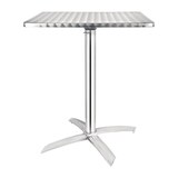 thumbnail of Mesa cuadrada abatible Bolero 60cm acero inoxidable