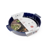 thumbnail of Peugeot Quicheform Appolia Tortenform Tarteform Keramik Blau 28 cm 60411