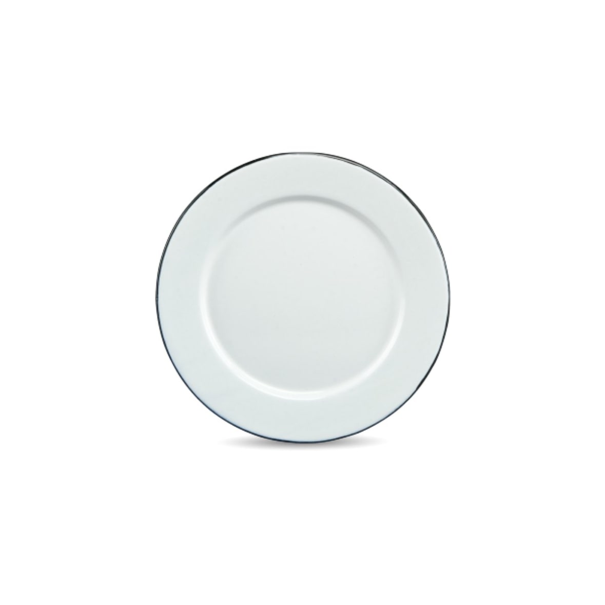 Graniteware - Prato Ø22cm em aço esmaltado - Compatível com forno e lava-louças - Leve - Empilhável - Resistente a riscos - Branco