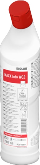 thumbnail of ECOLAB MAXX Into WC2 WC Reiniger mit optimale Haftung 750 ml Flasche