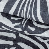 thumbnail of Teppich Wohnzimmer Tigerfell Imitat Pflegeleicht Waschbar Strapazierfähig Esszimmer OEKO-TEX Schwarz 100x135 cm – GASTEIN von Kadima Design