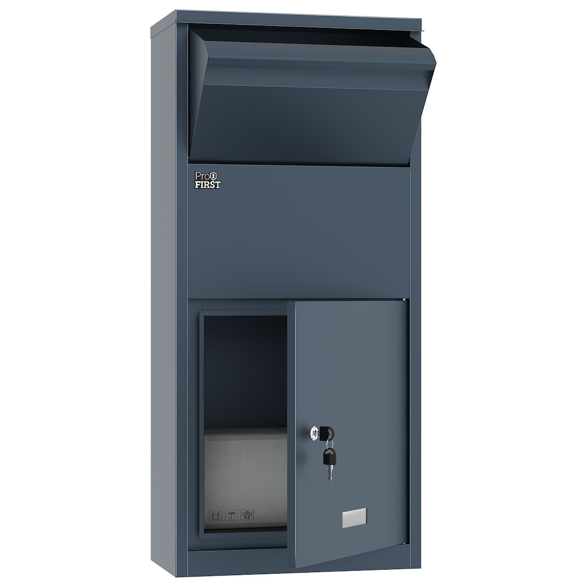 Profirst Paketbriefkasten/Paketbox DropGuard Zylinderschloss Anthrazit