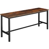 thumbnail of tectake 2 bancos Fairfield  Madera Industrial Oscura, Rústica