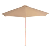 thumbnail of vidaXL Parasol met houten paal 300 cm Taupe