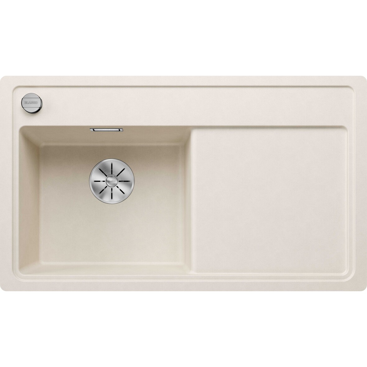 BLANCO ZENAR 45 S-F Einbauspüle SILGRANIT softweiß ab 45 cm Excenter
