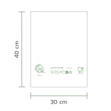 thumbnail of MONOUSO - Rolle mit Flachbeutel Markt Home Compost “Classic” 30x40cm 12µm (500 Stück)