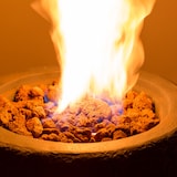 thumbnail of Andros Gas-Feuerstelle 40.000BTU/13kW Deckel Edelstahlbrenner Mittleres Steingrau