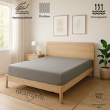 thumbnail of EXKLUSIV HEIMTEXTIL Frottee Spannbettlaken Premium 60 - 70 x 140 cm Silber 80% Baumwolle 20% Polyester  Öko - Tex Zertifiziert Bed-Sheet Bettlaken