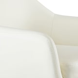 thumbnail of Conjunto de 2 bancos de bar em pele Grant creme