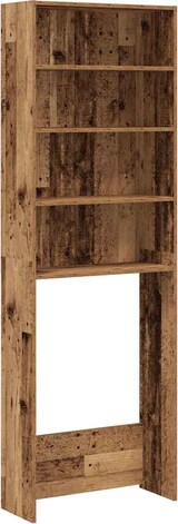 thumbnail of vidaXL Waschmaschinenregal Altholz-Optik 64x24x190 cm