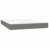 thumbnail of vidaXL Boxspringbett mit Matratze & LED Dunkelgrau 140x190 cm Stoff