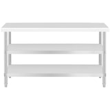 thumbnail of Royal Catering Edelstahl-Arbeitstisch - ECO - 120 x 70 cm - 500 kg - Zwischenboden -
