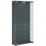 thumbnail of VCM Standvitrine Stelas Anthrazit H. 114 x B. 59 x T. 17 cm