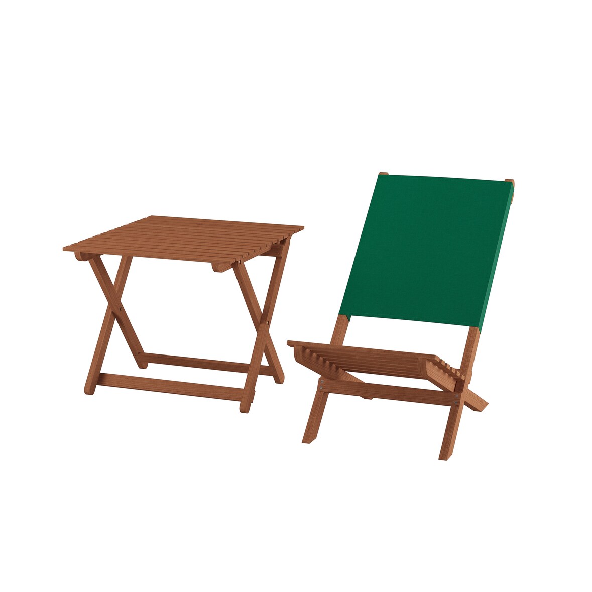 Klappstuhl Strandstuhl Anglerstuhl Gartenstuhl Stuhl zum Zusammenstecken grüner Bezug V-10-352