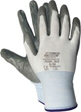 thumbnail of 60 Paar Arbeitshandschuhe Montagehandschuhe Nylon-Nitril Größe M-8 Unisex grau