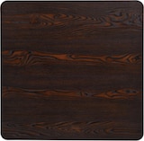 thumbnail of Helloshop26 - Stehtisch Bar-/Bistro-Stil MDF und Stahl quadratisch 80 x 80 cm dunkelbraun-esche 0902107