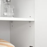 thumbnail of Helloshop26 - Meuble de salle de bain sur pied meuble de rangement avec tiroir armoire à double porte étagère réglable pour entrée 12_0006503
