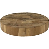 thumbnail of Ronde Houten Snijplank - ø 27 x 4,5 cm - Horeca Kwaliteit - Hakblok Hout - Dikke Snijplank - Bruin